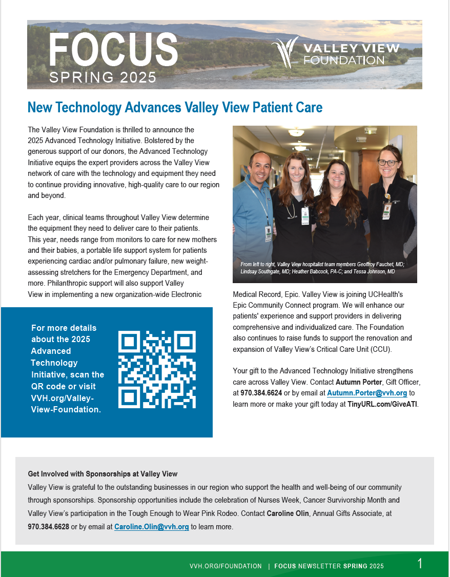 Fall 2024 Focus Newsletter - VVH