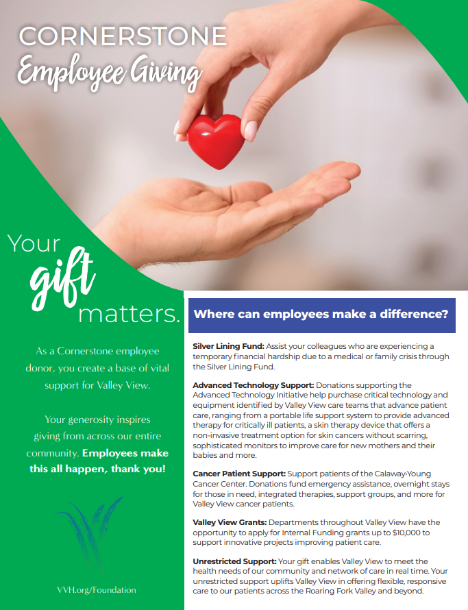 Cornerstone employee giving
