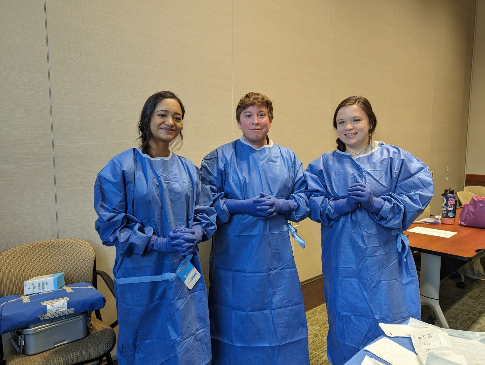 Nurses in scrubs