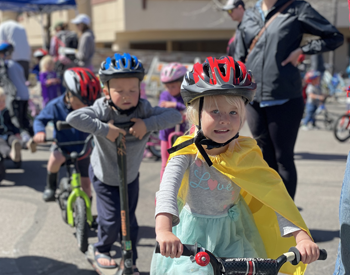 kids on bikes