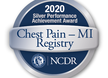 Chest Pain - MI Registry Achievement Award badge